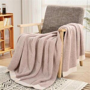 Super Soft Throw Blanket Reversible Fuzzy Knit Cozy Lightweight Sofa Bed Picnic